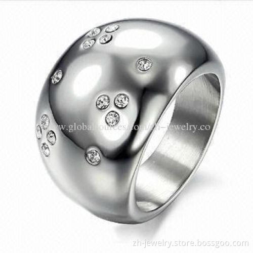 Titanium Silver 316l Stainless Steel Rings, Fashion Men's Death's Head Ring, Welcome OEM & ODM Order